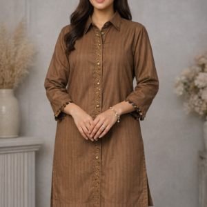 Desert Glow – Winter Wool Marina Open Shirt Set
